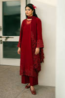 Picture of Cherry Red with Dupatta