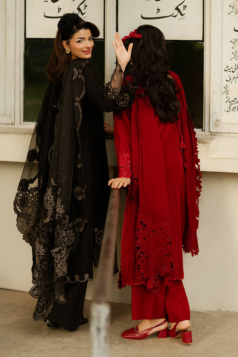 Picture of Cherry Red with Dupatta