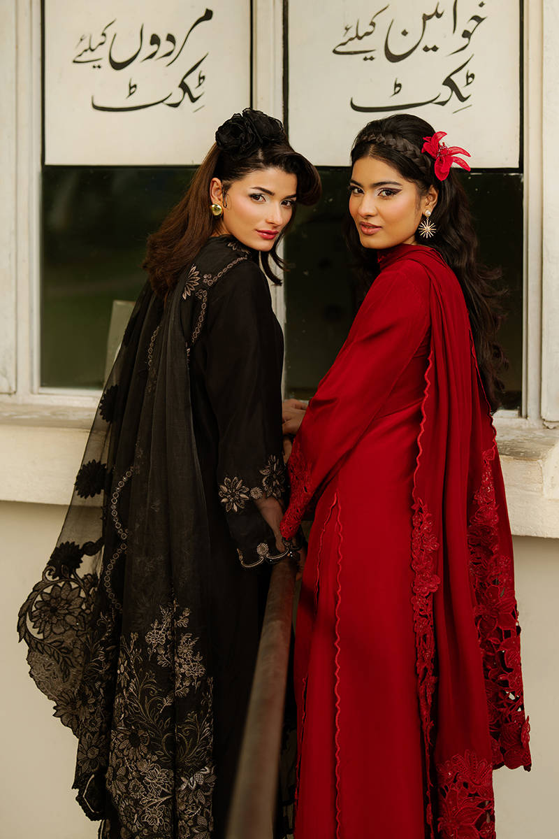 Picture of Cherry Red with Dupatta
